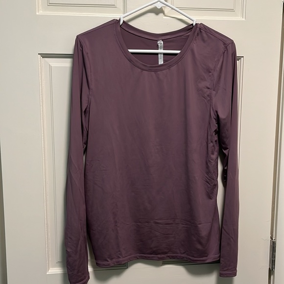 Fabletics Plum Long Sleeve Shirt - Picture 1 of 7